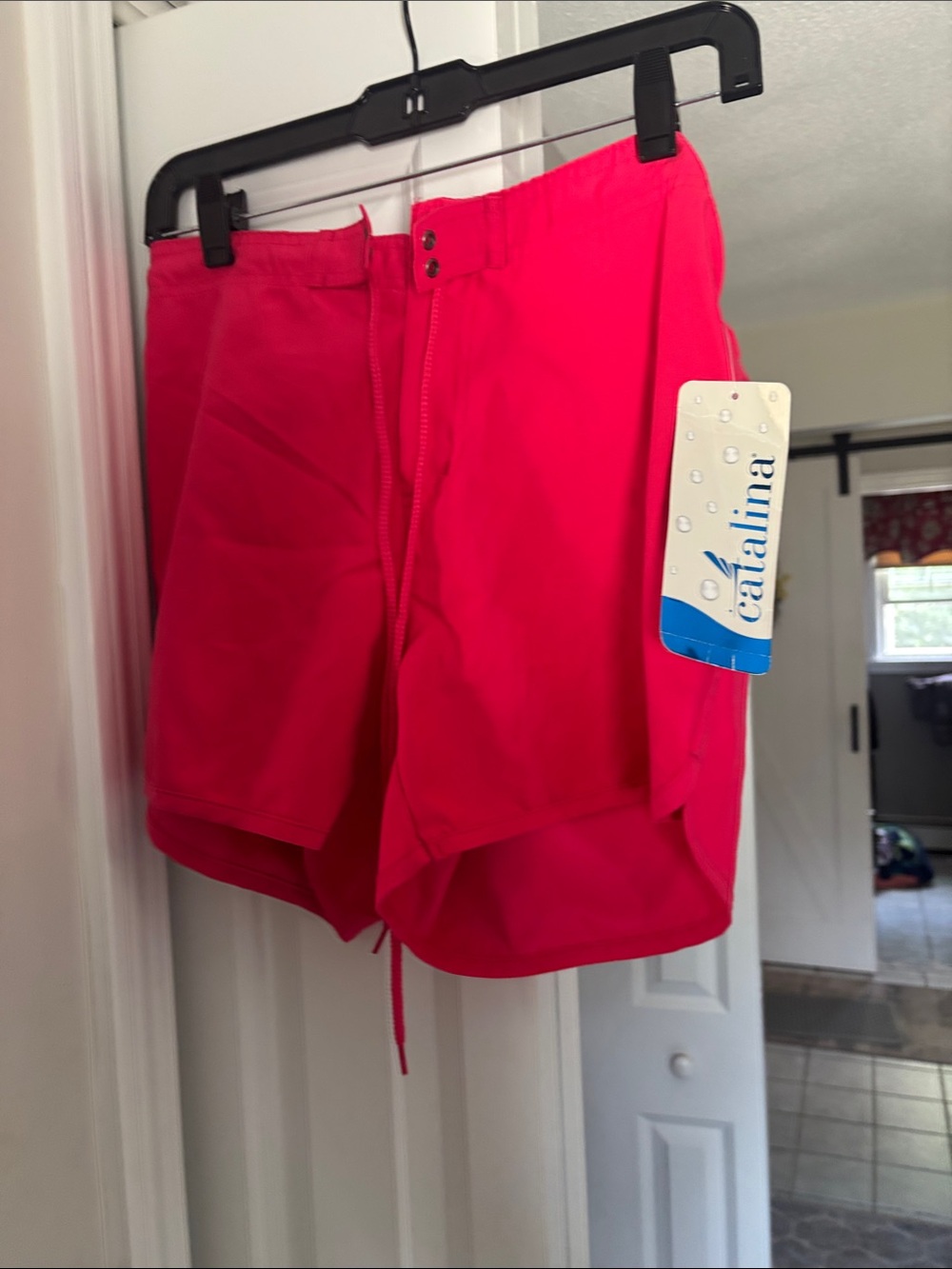 Catalina Bright Pink Athletic Swim Shorts